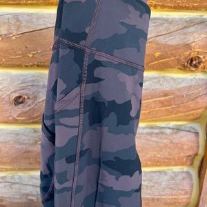 lululemon camo fast and free high rise 2